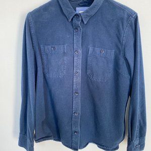 L.L. Bean Women's Heritage Chamois Shirt Blue